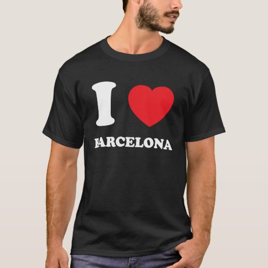 I Love Heart Barcelona T-shirt (Voorkant)