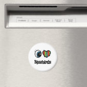 I Love (Heart) Bluebird Magneet (Insitu (Vaatwasser))