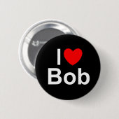 I Love (Heart) Bob Ronde Button 5,7 Cm (Voorkant /achterkant)