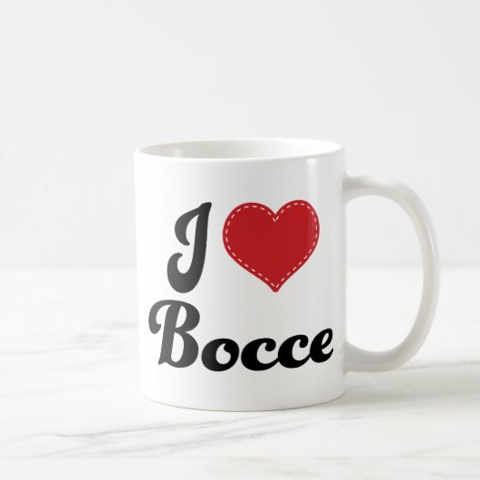I Love (Heart) Bocce Koffiemok (Rechts)