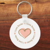 I Love Heart Books Sleutelhanger (Voorkant)