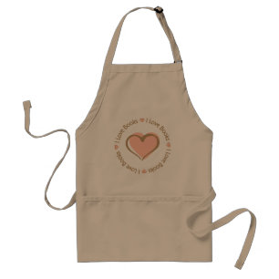 I Love Heart Books Standaard Schort