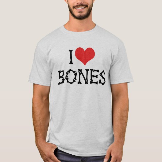 I Love Heart Botten - Chiropractor Archeology Love T-shirt (Voorkant)