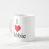 I Love (Heart) Bubbie Koffiemok (Voorkant links)
