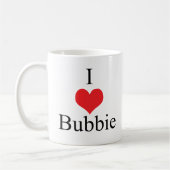 I Love (Heart) Bubbie Koffiemok (Links)