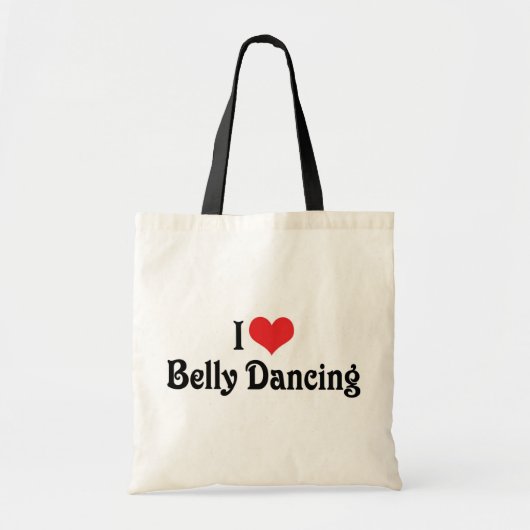 I Love Heart Buikdansen Tote Bag (Voorkant)