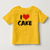 I Love Heart Cake - Cake Cookie Donut Lover Kinder Shirts (Voorkant)