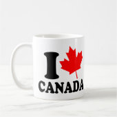 I Love Heart Canada Koffiemok (Links)