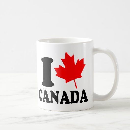 I Love Heart Canada Koffiemok (Rechts)