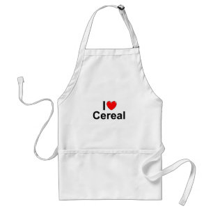 I Love (Heart) Cereal Standaard Schort