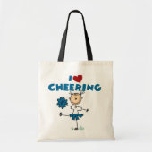 I Love (Heart) Cheering Tote Bag (Voorkant)