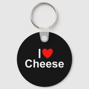 I Love (Heart) Cheese Sleutelhanger