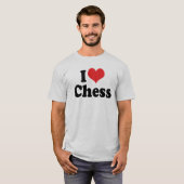 I Love Heart Chess T-shirt (Voorkant volledig)