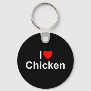 I Love (Heart) Chicken Sleutelhanger