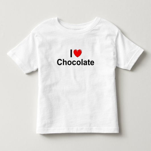 I Love (Heart) Chocolate Kinder Shirts (Voorkant)