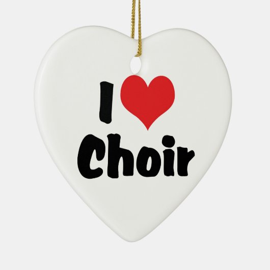 I Love Heart Choir Keramisch Ornament (Rechts)