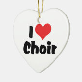 I Love Heart Choir Keramisch Ornament (Links)