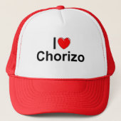 I Love (Heart) Chorizo Trucker Pet (Voorkant)