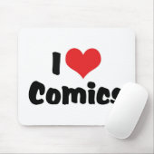 I Love Heart Comics - Stripboekliefhebber Muismat (Met muis)