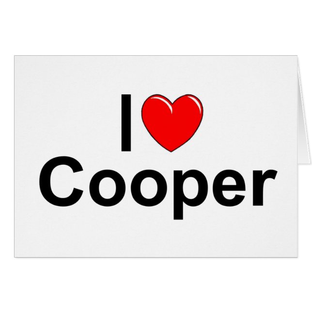 I Love (Heart) Cooper (Voorkant Horizontaal)
