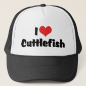 I Love Heart Cuttlefish Trucker Pet (Voorkant)