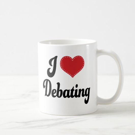 I Love (Heart) Debating Koffiemok (Rechts)