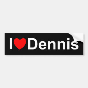 I Love (Heart) Dennis Bumpersticker
