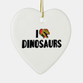 I Love Heart Dinosaurs - Dinosaur Fossil Hunter Keramisch Ornament (Rechts)