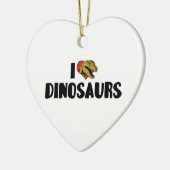 I Love Heart Dinosaurs - Dinosaur Fossil Hunter Keramisch Ornament (Links)
