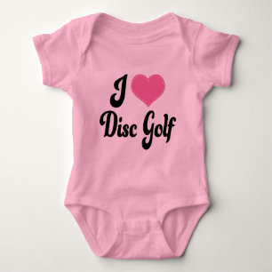 I Love (Heart) Disk Golf Romper