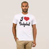 I Love (Heart) Dodgeball T-shirt (Voorkant volledig)