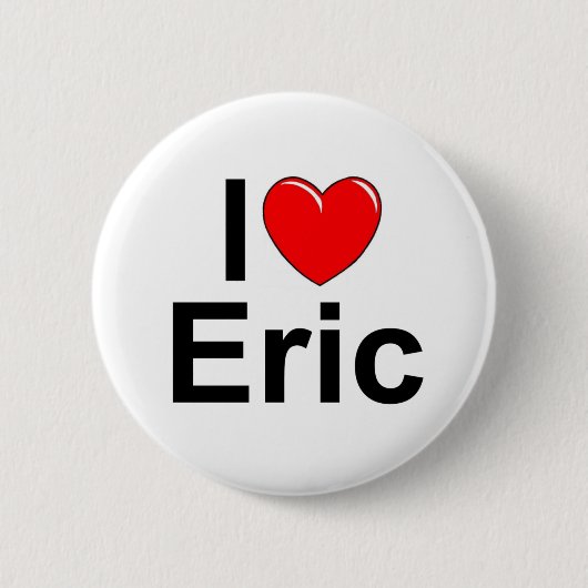 I Love (Heart) Eric Ronde Button 5,7 Cm (Voorkant)