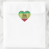 I Love Heart Ethiopia: Motief voor vlagkunst Hart Sticker (Tas)