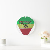I Love Heart Ethiopia: Motief voor vlagkunst Ronde Klok (Huis)