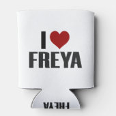 I Love Heart Freya Norse Goddess Fertility Nordic Blikjeskoeler (Achterkant)