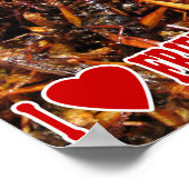 I Love (Heart) Fried Grasshopper Poster (Hoek)
