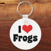 I Love Heart Frogs Sleutelhanger (Voorkant)