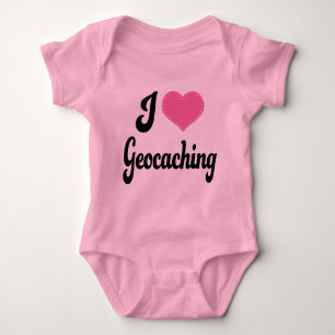 I Love (Heart) Geocaching Romper