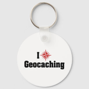 I Love Heart Geocaching - Treasure Hunter Sleutelhanger
