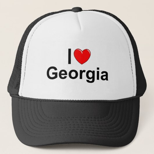 I Love (Heart) Georgia Trucker Pet (Voorkant)