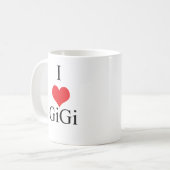 I Love (Heart) GiGi Koffiemok (Voorkant links)