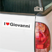 I Love (Heart) Giovanni Bumpersticker (Op Truck)
