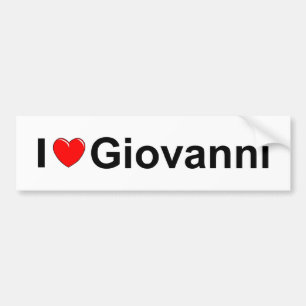 I Love (Heart) Giovanni Bumpersticker