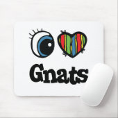 I Love (Heart) Gnats Muismat (Met muis)