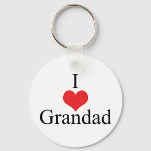 I Love (Heart) Grandad Sleutelhanger