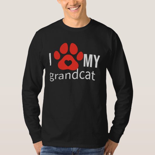 I love Heart Grandcat T-shirt (Voorkant)