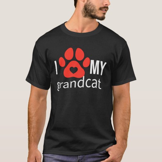 I love Heart Grandcat T-shirt (Voorkant)