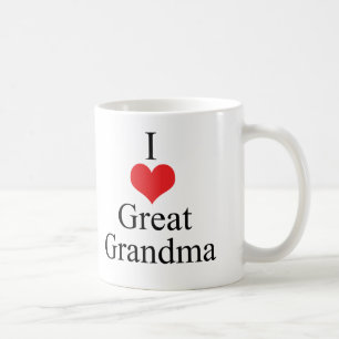 I Love (Heart) Great Grandma Koffiemok
