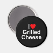 I Love (Heart) Grilled Cheese Magneet (Voorkant / Achterkant)