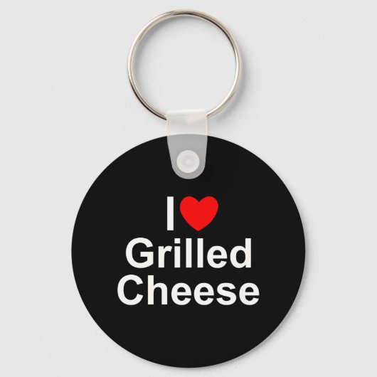 I Love (Heart) Grilled Cheese Sleutelhanger (Voorkant)